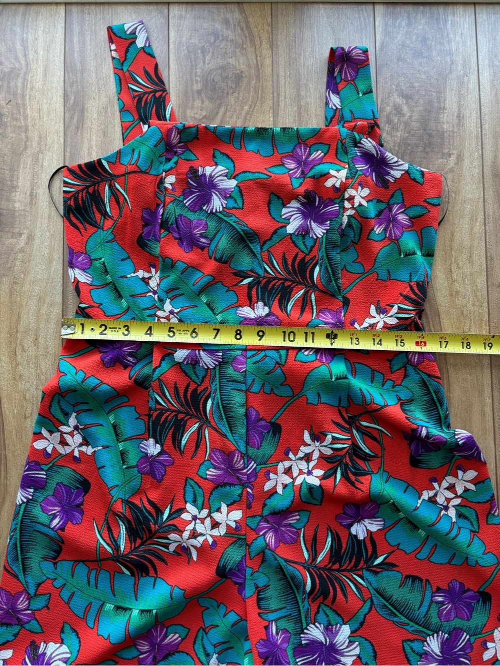 Floral Wide-Leg Jumpsuit - Tropical Print - Picture 3 of 6